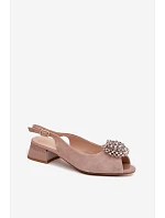 Sandále na podpätku model 225955 Krok vo veľkom štýle