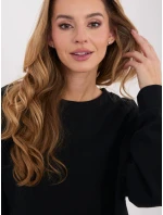 Dámska bavlnená základná mikina Goodlookin Black (A1047)