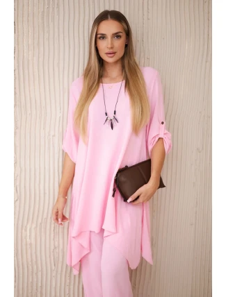 Súprava blúzka + nohavice s príveskom candy pink Súprava blúzka + nohavice s príveskom candy pink