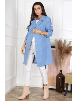 Dámsky kabát Magda Svetlo modrá - MERCE Dámsky kabát Magda Svetlo modrá - MERCE