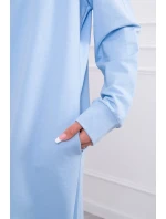 Modrá bunda s potlačou