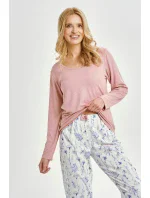 3456 DÁMSKE DLHÉ PYŽAMO CAROLINE M-XL