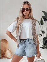 Dámske džínsové šortky s opaskom HELLO JEAN modré FashionStreet SY0481 Dámske džínsové šortky s opaskom HELLO JEAN modré FashionStreet SY0481