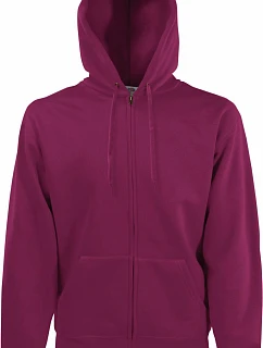 Fruit of the Loom Premium mikina s kapucňou 16.2034 bordová