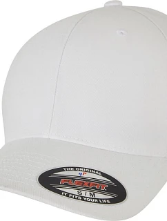 Flexfit 6277WR 6-panelová čiapka s výložkom „Waterrepellent“ 55.77WR biela