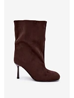 Dámske vysoké topánky typu Slouchy v čokoládovej farbe od Penrose Dámske vysoké topánky typu Slouchy v čokoládovej farbe od Penrose