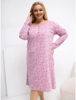 DU KN nočná košeľa FP 607.04P tmavoružová DU KN nočná košeľa FP 607.04P tmavoružová