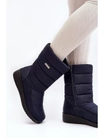Zateplené klinové snežnice, tmavomodré Calena