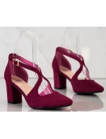 Módne dámske lodičky na širokom podpätku PB137F - Sergio Leone