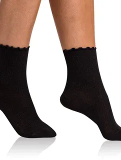 Dámske ponožky FANCY MODAL SOCKS - BELLINDA - čierne