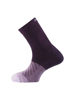 Dámske ponožky MILLET Ubic Crew Socks vo fialovo-slivkovej farbe