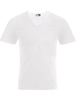 Promodoro 3082 Pánske tričko „Slim Fit“ s výstrihom do V 40.3082 biele