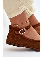 Baleríny z prírodného semišu Big Star TT274211 Camel Baleríny z prírodného semišu Big Star TT274211 Camel