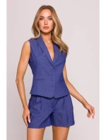 M859 Džínsová vesta - modrá