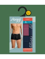 Pánske boxerky Start Hipster C2P box - PURPLE - burgundy-black M021 - SLOGGI