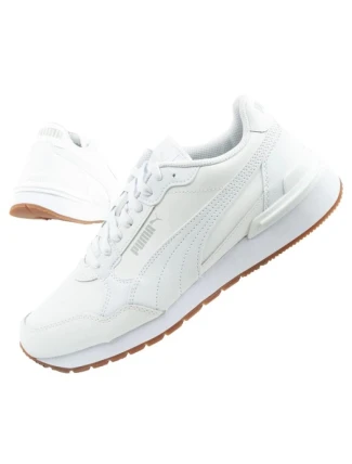 Puma ST Runner v4 športové topánky pánske tenisky biele kožené módne