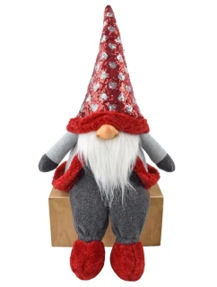 VIANOČNÝ TRPASLÍK SEDIACI 92CM