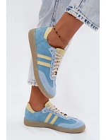 Zazoo N1068 Dámske semišové nízke tenisky Blue