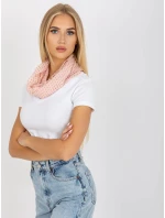 Dámsky tunelový šál AT CH BF48181 svetlo ružový