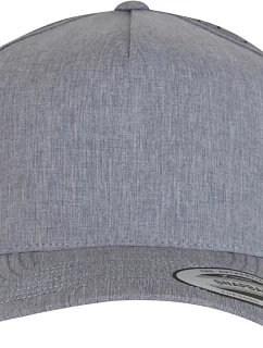 Flexfit 5389AP 5-panelová laserovo rezaná čiapka „YP Classics“ 55.89AP, melírovaná šedá