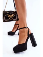 Sandále na podpätku model 173741 Step in style