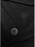 Čierny krátky trenčkot z ekologickej kože J Style (11Z8102) Čierny krátky trenčkot z ekologickej kože J Style (11Z8102)