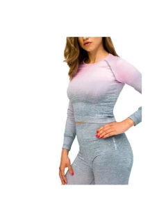 GymHero Ombre Rushguard Longsleeve LONG-MILKSHAKE Pink L