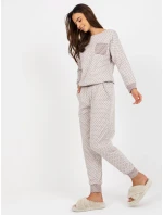 Pyžamo BR PI 9114 svetlo béžové