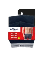 Dvojité balenie bavlnených boxeriek ULTRA RESIST BOXER 2x - BELLINDA - čierne