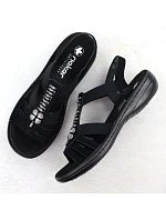 Dámske sandále Romansh black Rieker 60806-00 Dámske sandále Romansh black Rieker 60806-00