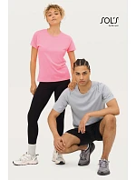SOL'S Sporty Pánske športové tričko s raglánovými rukávmi 25.1939 čierne