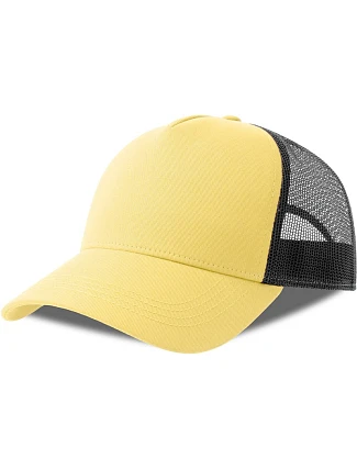 Atlantis Headwear Rapper Cotton-S 5-panelová truckerová čiapka 33.0260 lemonade/black Atlantis Headwear Rapper Cotton-S 5-panelová truckerová čiapka 33.0260 lemonade/black