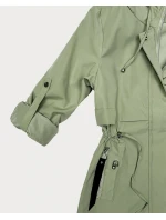 Dámska ľahká khaki parka s podšívkou Goodlookin (KK60407-5#)