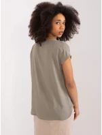 Blúzka D73761Z10978Q khaki farba