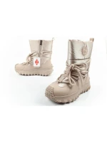 Lee Cooper dámske zimné športové topánky zimné trekkingové zateplené béžové prírodné kožené dámske