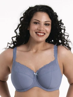 Eloise podprsenka s kosticami Full Cup 5295 stredne modrá - RosaFaia