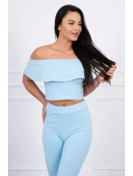 Modrá sada volánikov