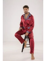 Pánske saténové pyžamo Satyna Adam 939 - De Lafense