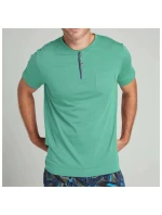 Pánske pyžamové tričko 500729H 857 tyrkysové - Jockey Pánske pyžamové tričko 500729H 857 tyrkysové - Jockey