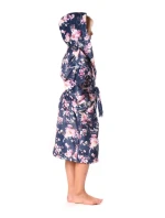 Detský župan Toya s kapucňou modrý - Vestis