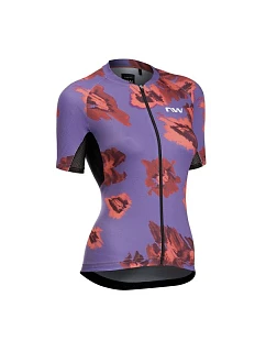 Cyklistické tričko NORTHWAVE Force Evo Woman Jersey, fialové