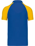 Kariban K 226 Baseballové polo tričko z piqué 20.K226 kráľovská modrá/biela/žltá Kariban K 226 Baseballové polo tričko z piqué 20.K226 kráľovská modrá/biela/žltá