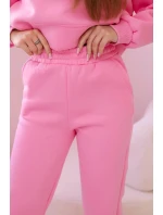 Bavlnená súprava s potlačou svetloružovej farby