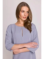 Dámske šaty S394 holubičkovo šedé – Stylove Dámske šaty S394 holubičkovo šedé – Stylove