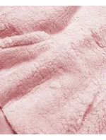 Teplý ružový dámsky teplákový komplet (YP-1104)