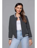 Dámska bunda bomber v grafitovej farbe (16M9070-92)