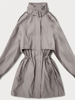 Dámska tenká bunda Goodlookin s vetrovým golierom Dark Beige (P3-6302-62)