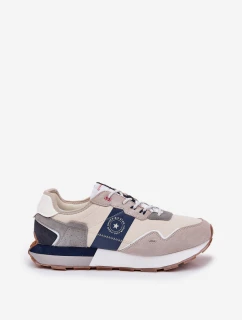 Zamszowe Sneakersy Męskie Na Platformie Big Star RR174471 Hi-Poly System Szare