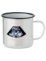 Personalizovaný retro plechový pohár s ultrazvukom Personalizovaný retro plechový pohár s ultrazvukom