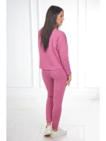 Súprava s oversize blúzou tmavo ružová Súprava s oversize blúzou tmavo ružová